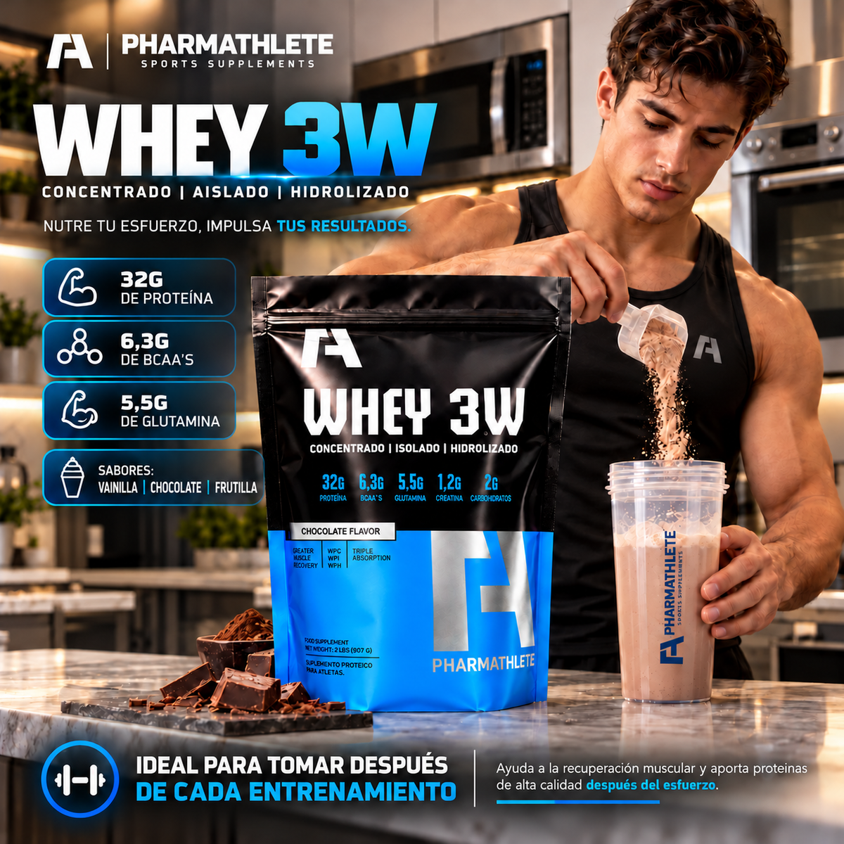WHEY 3W 2LBS - PHARMATHLETE