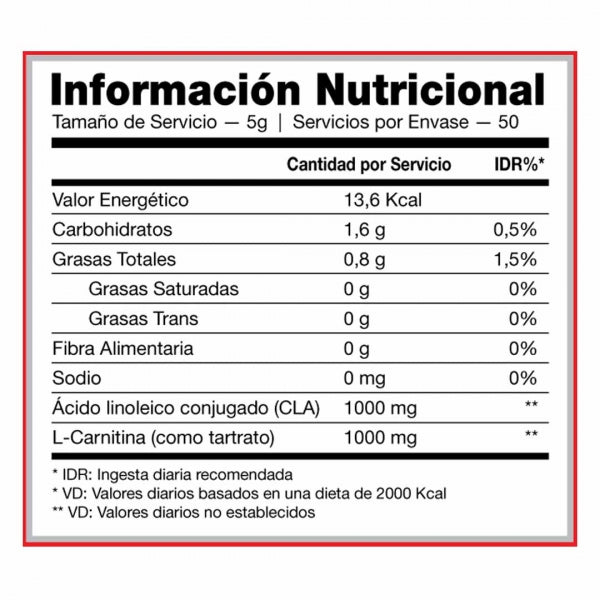 CARNITINA + CLA - IDN NUTRITION