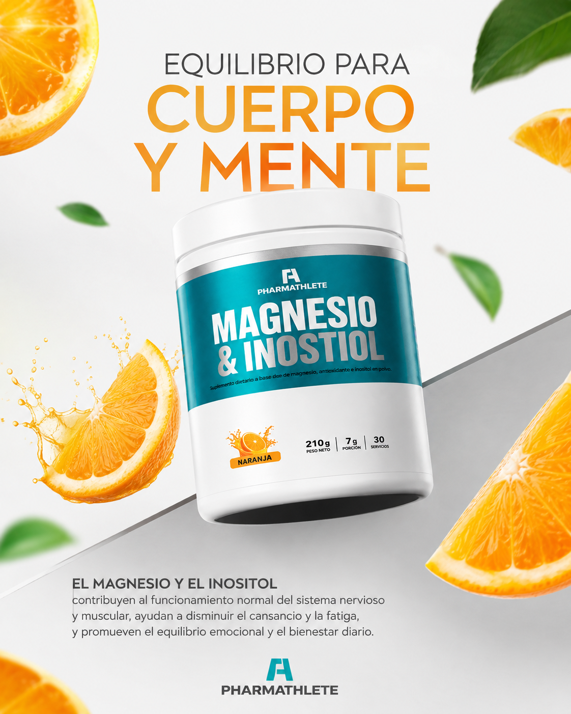 BISGLICINATO DE MAGNESIO + INOSITOL 210g