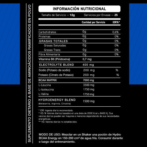 HYDRO BCAA ENERGY 300G - PHARMATHLETE
