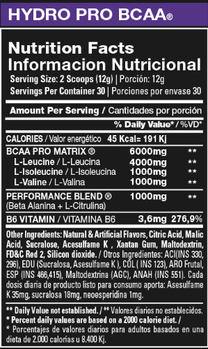 HYDRO BCAA 30 SERV - Xtrenght