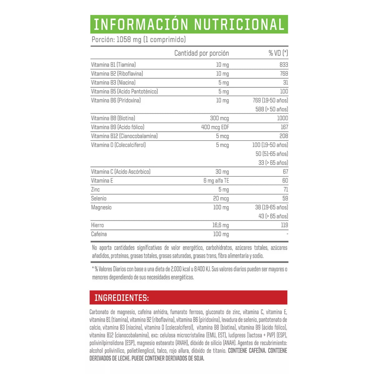 MULTI VITAMIN 60 COMP - ENA