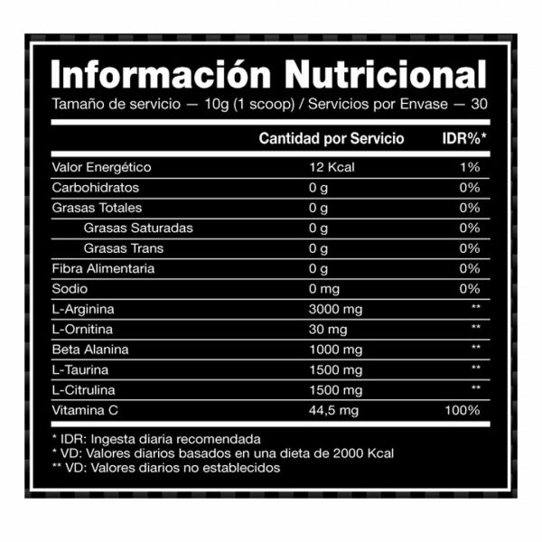 NO3 OXIDO NITRICO 300G - IDN NUTRITION