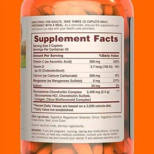 Glucosamine Chondroitin (120 Caps) - Sundown