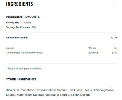 CHROMIUM PICOLINATE VITAMIN - GNC