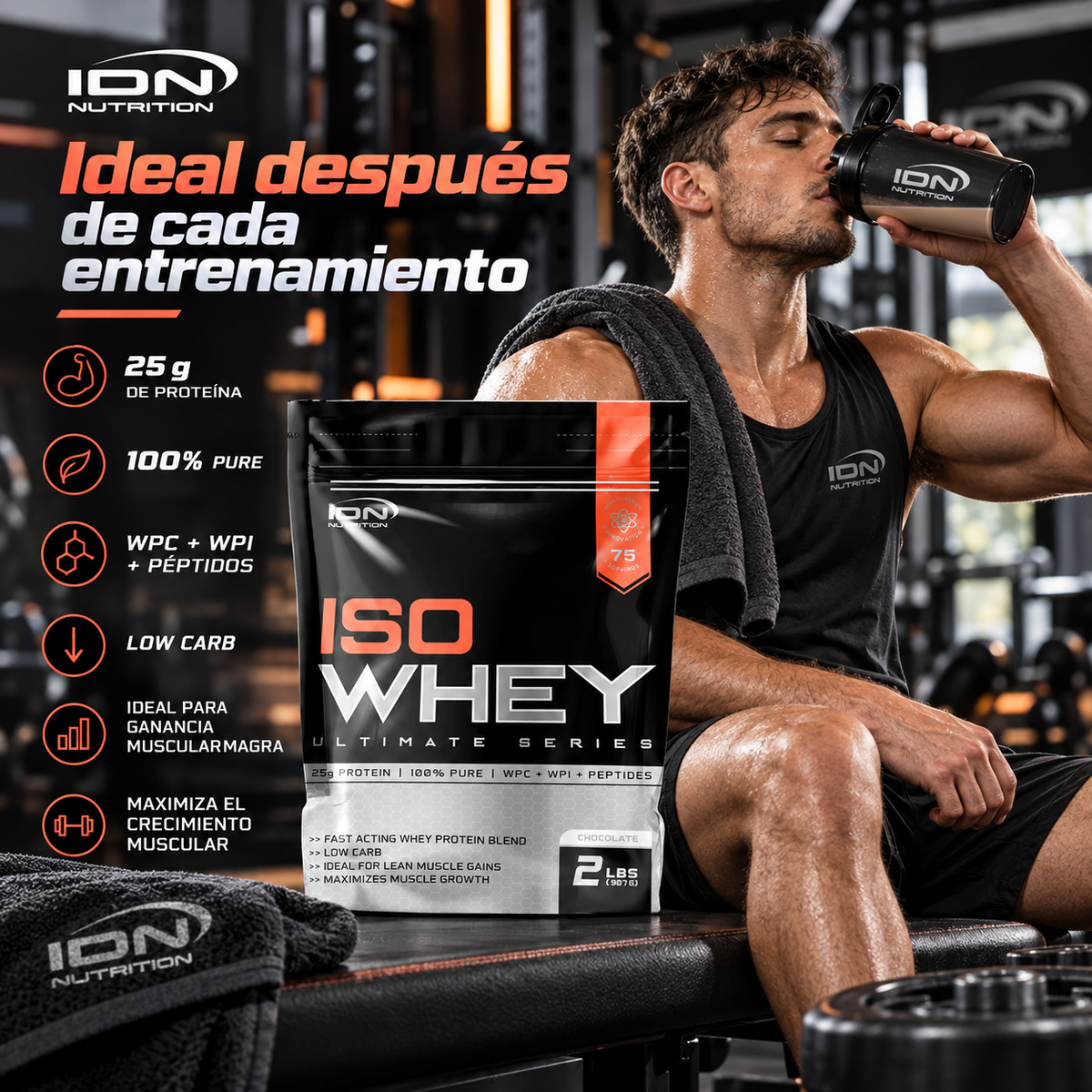 ISOWHEY 2LBS - IDN NUTRITION