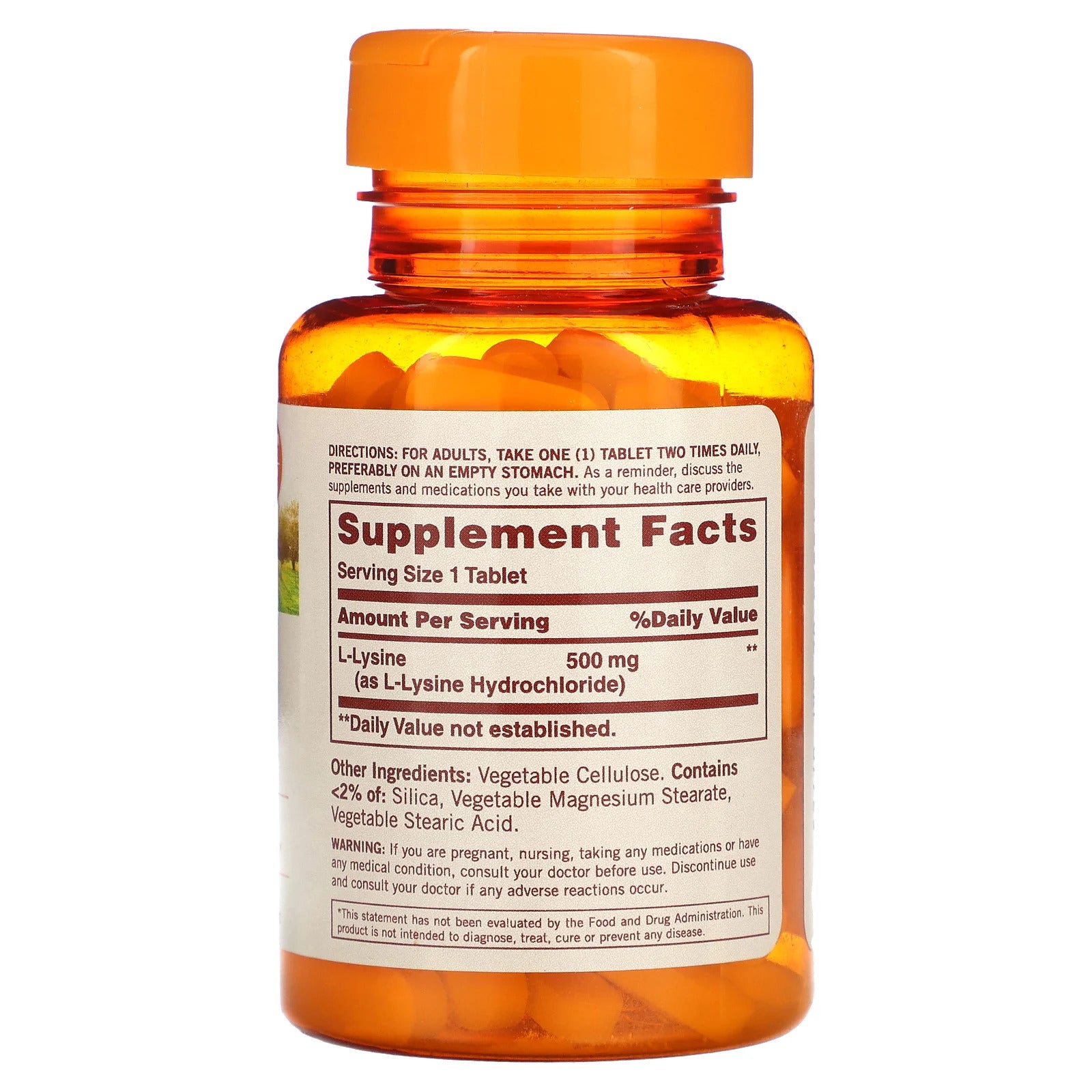 L-Lisina 500mg (100 tabs) - Sundown