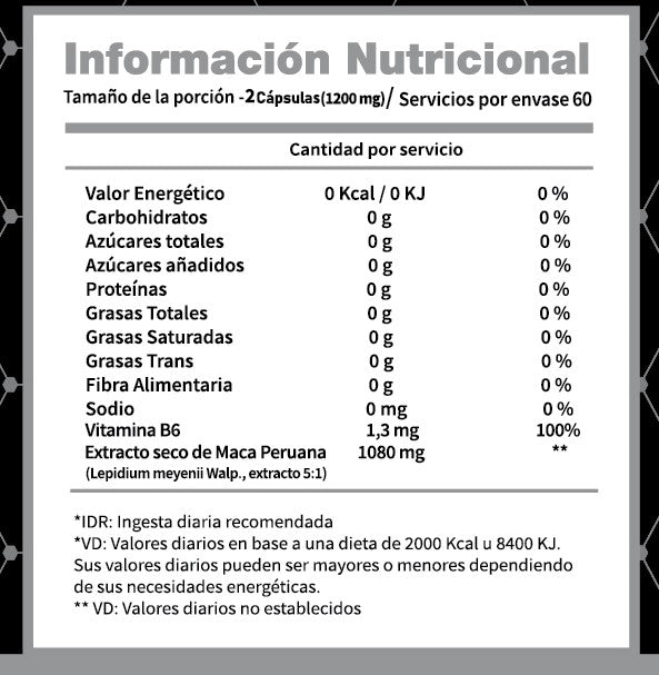 MACA PERUANA - IDN NUTRITION