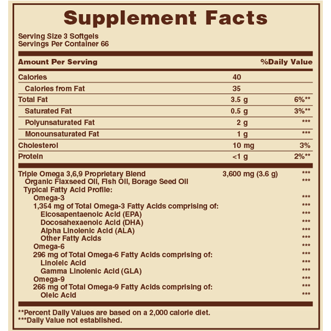 Omega 3-6-9 (200 Softgel) - Sundown